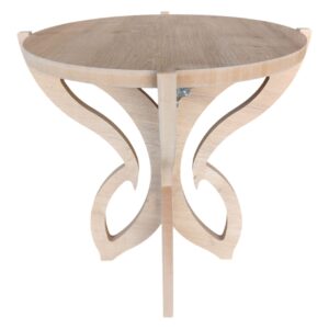 DUYAMO "MDF" Kelebek Yan Sehpa Meşe Ahşap